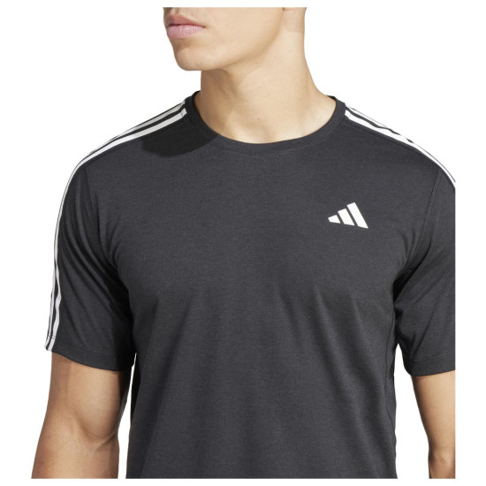 Adidas Ανδρική κοντομάνικη μπλούζα Own the Run 3-S Tee Adidas Ανδρική κοντομάνικη μπλούζα Own the Run 3-S Tee